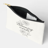 Blühende Worte Florale Tasche (Offen)