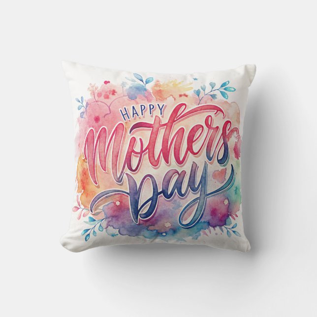 Blühende Wünsche für Mama Kissen (Vorderseite)