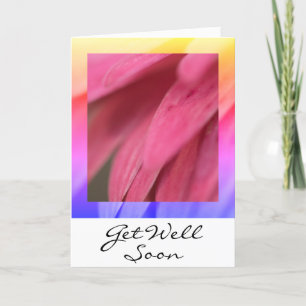 Blühende Wünsche werden bald gut Dankeskarte