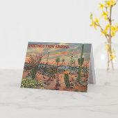 BLÜHENDE WÜSTEN-MITTEILUNGSKARTEN KARTE (Gelbe Blume)