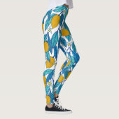 Blühende Zitrone: Aquarellblütendesign. Leggings (Rechts)