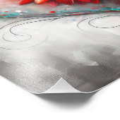 blühende Zuneigung Fotodruck (Ecke)