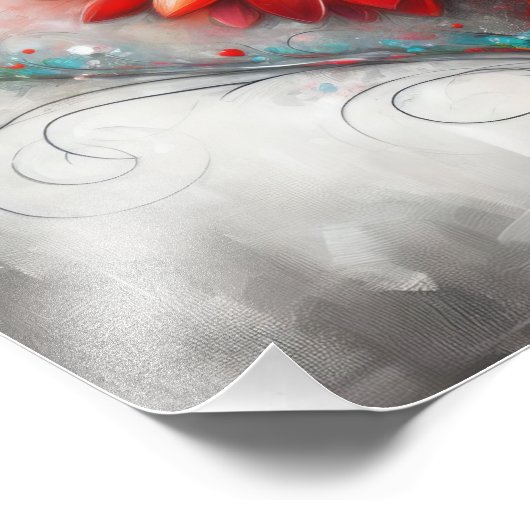 blühende Zuneigung Fotodruck (Ecke)