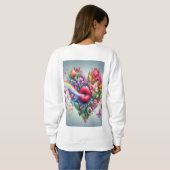 💡 ✨ blühende Zuneigungen 🌸 🦋 Sweatshirt (Schwarz voll)