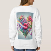 💡 ✨ blühende Zuneigungen 🌸 🦋 Sweatshirt (Rückseite)