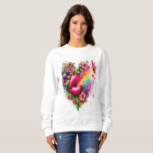 💡 ✨ blühende Zuneigungen 🌸 🦋 Sweatshirt (Vorne ganz)