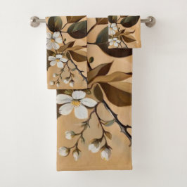 Blühende Zweigstelle 10 Badetücher Badhandtuch Set