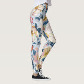 Blühender Apfelbaum, elegantes Muster. Leggings (Rechts)