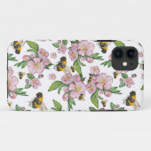 Blühender Apfelgarten mit Bienen-Aquarell Case-Mate iPhone Hülle (Rückseite (Horizontal))