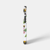 Blühender Apfelgarten mit Bienen-Aquarell iPhone Hülle (Linke Seite)