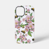 Blühender Apfelgarten mit Bienen-Aquarell iPhone Hülle (Rückseite)