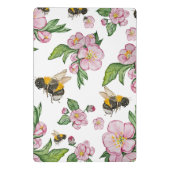 Blühender Apfelgarten mit Bienen-Aquarell Mini Klemmbrett (Rückseite)