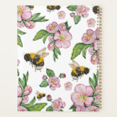 Blühender Apfelgarten mit Bienen-Aquarell Planer (Rückseite)