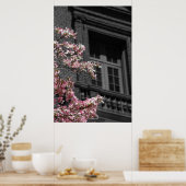 blühender Balkon Poster (Küche)