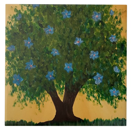 Blühender Baum Fliese (Vorderseite)