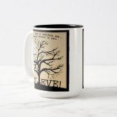 Blühender Baum Zweifarbige Tasse (Vorderseite Links)