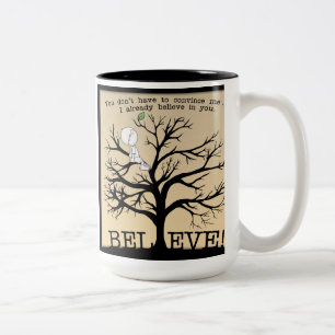 Blühender Baum Zweifarbige Tasse