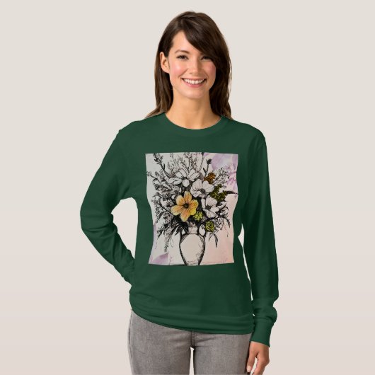 Blühender Beauty Basic Long Sleeve T - Shirt (Vorne ganz)