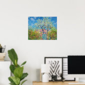 Blühender Birnbaum, Monet Poster (Heimbüro)