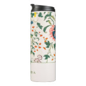 Blühender Blumenkrebs Thermosbecher (Nach rechts gedreht)