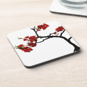 Blühender Bonsais-Korken-Untersetzer Getränkeuntersetzer (Linke Seite)