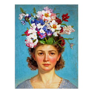 „Blühender Bouffant“ Anna - Kunst- und Blumen Gese Poster