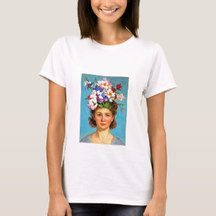„Blühender Bouffant“ Anna - Kunst- und Blumen Gese T-Shirt