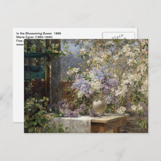 Blühender Bower von Egner Postkarte (Vorne/Hinten)