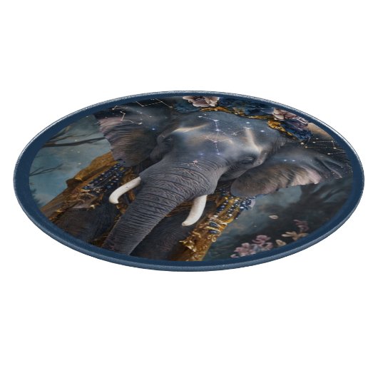 blühender Elefant Schneidebrett (Ecke)