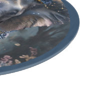 blühender Elefant Schneidebrett (Ecke)