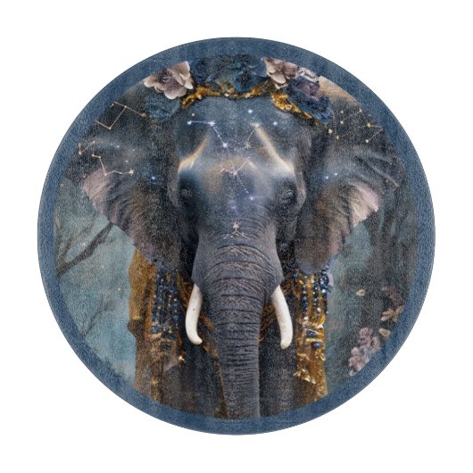 blühender Elefant Schneidebrett (Vorderseite)