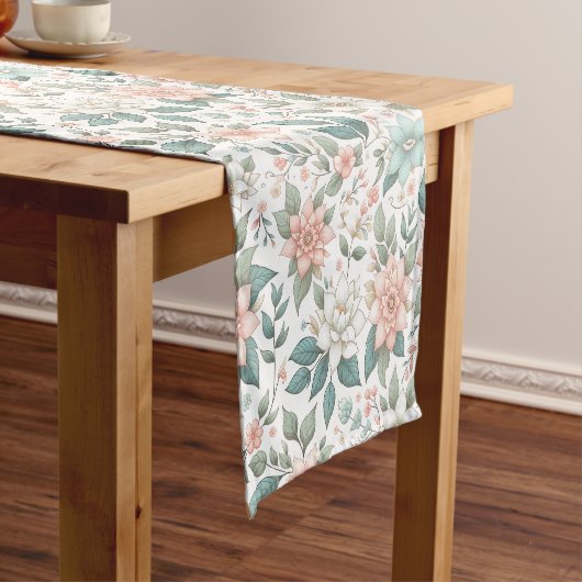 Blühender Elegance Table Runner Kurzer Tischläufer (Beispiel)