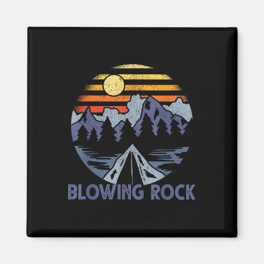 Blühender Felsen, North Carolina Blue Ridge Magnet (Vorne)