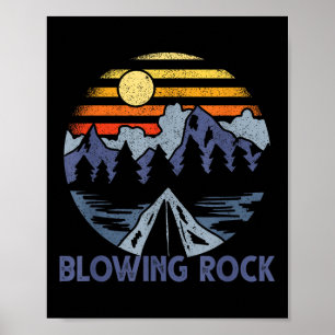 Blühender Felsen, North Carolina Blue Ridge Poster