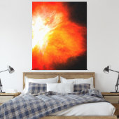 Blühender Feuernebel Gestrickte Leinwand (Insitu (Schlafzimmer))