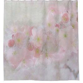 Blühender Frühling in Rosa Duschvorhang