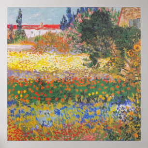 Blühender Garten 1888 von Vincent Van Gogh Fine Ar Poster