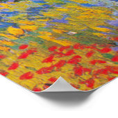 Blühender Garten 1888 von Vincent Van Gogh Poster (Ecke)