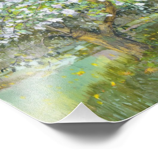 blühender Garten Fotodruck (Ecke)