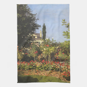 Blühender Garten in Sainte Adresse von Claude Mone Geschirrtuch
