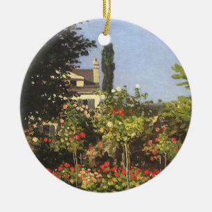 Blühender Garten in Sainte Adresse von Claude Mone Keramikornament