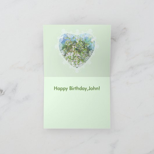 blühender Garten Karte (Innenseite)