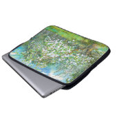 blühender Garten Laptopschutzhülle (Vorne Knopf)