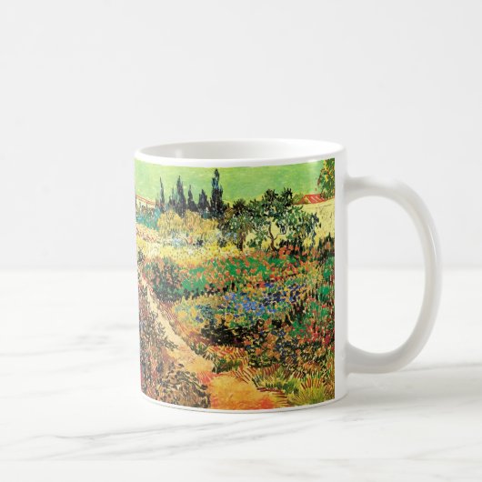 Blühender Garten mit Pfad durch Vincent van Gogh Kaffeetasse (Rechts)