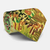 Blühender Garten mit Pfad durch Vincent van Gogh Krawatte (Gerollt)