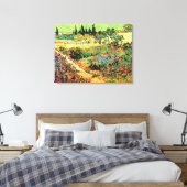 Blühender Garten mit Pfad durch Vincent van Gogh Leinwanddruck (Insitu (Schlafzimmer))