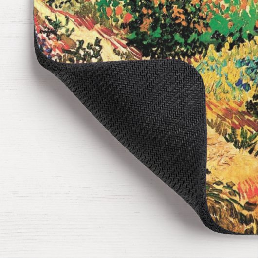 Blühender Garten mit Pfad durch Vincent van Gogh Mousepad (Ecke)