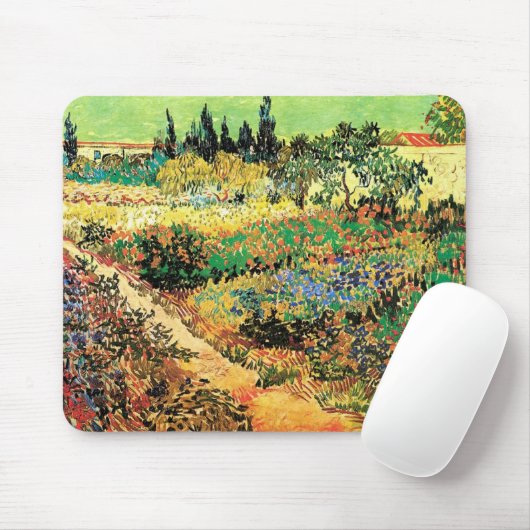 Blühender Garten mit Pfad durch Vincent van Gogh Mousepad (Mit Mouse)