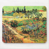 Blühender Garten mit Pfad durch Vincent van Gogh Mousepad (Vorne)