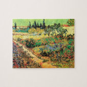 Blühender Garten mit Pfad durch Vincent van Gogh Puzzle (Horizontal)